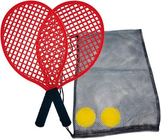 Schildkröt Tennisset 39,5 Cm 5-delig - Rood