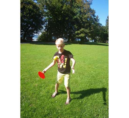 Schildkröt Tennisset 39,5 Cm 5-delig - Rood