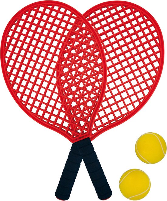 Schildkröt Tennisset 39,5 Cm 5-delig - Rood