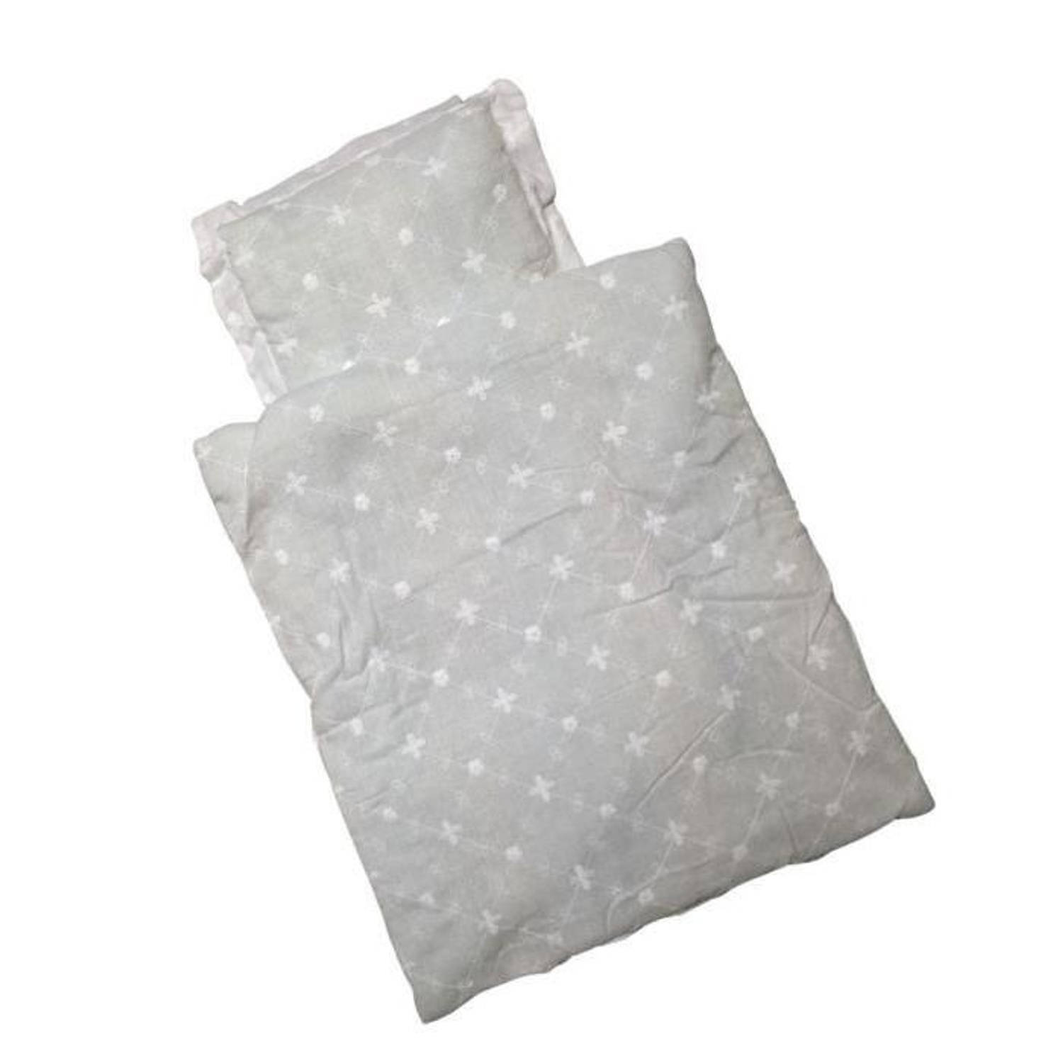 Amleg Poppen Beddengoed Mini Mommy Meisjes 33 X 28 Cm - Wit