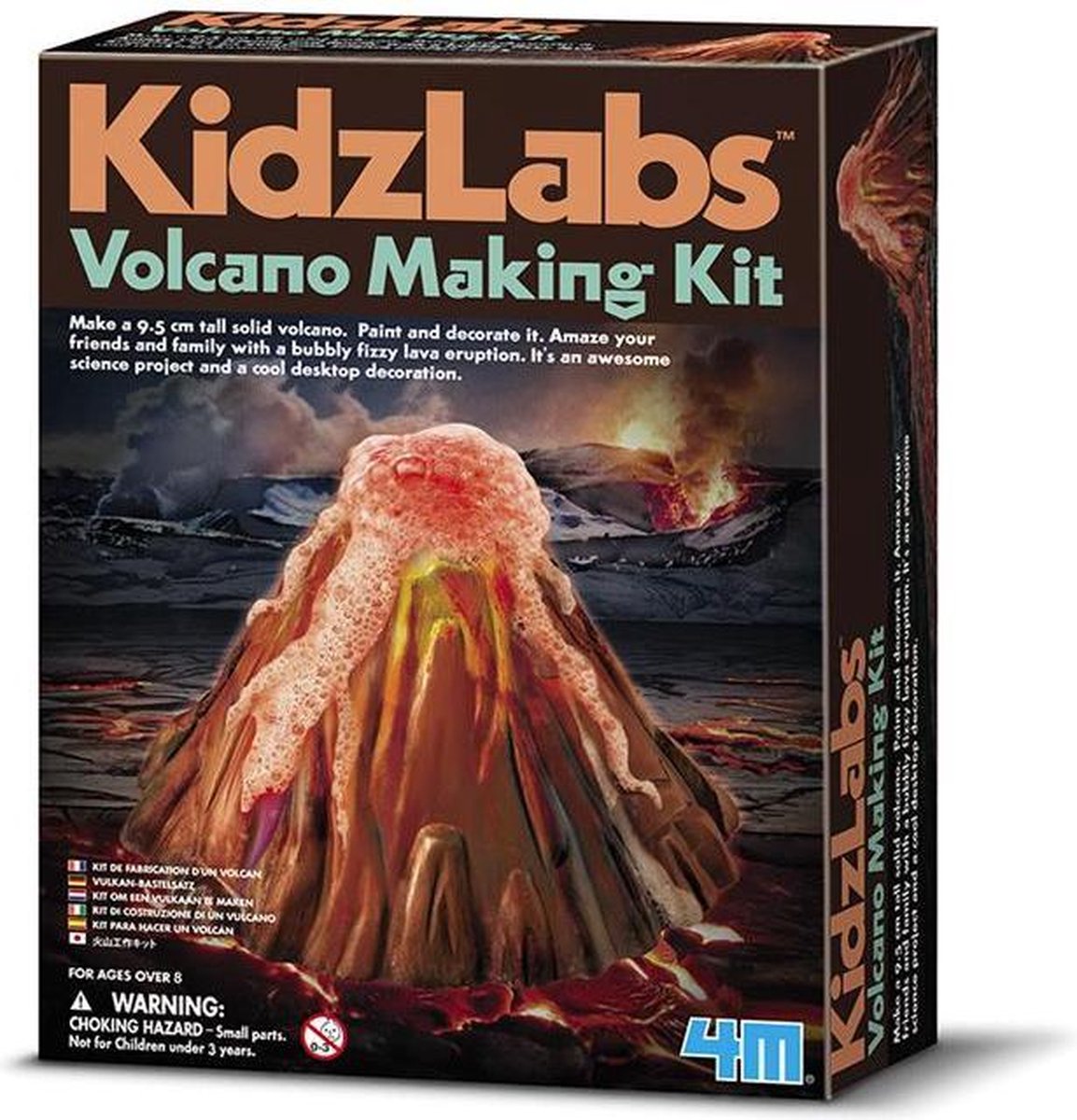 4M Kidzlabs Sciene: Vulkaan Groot - Zwart