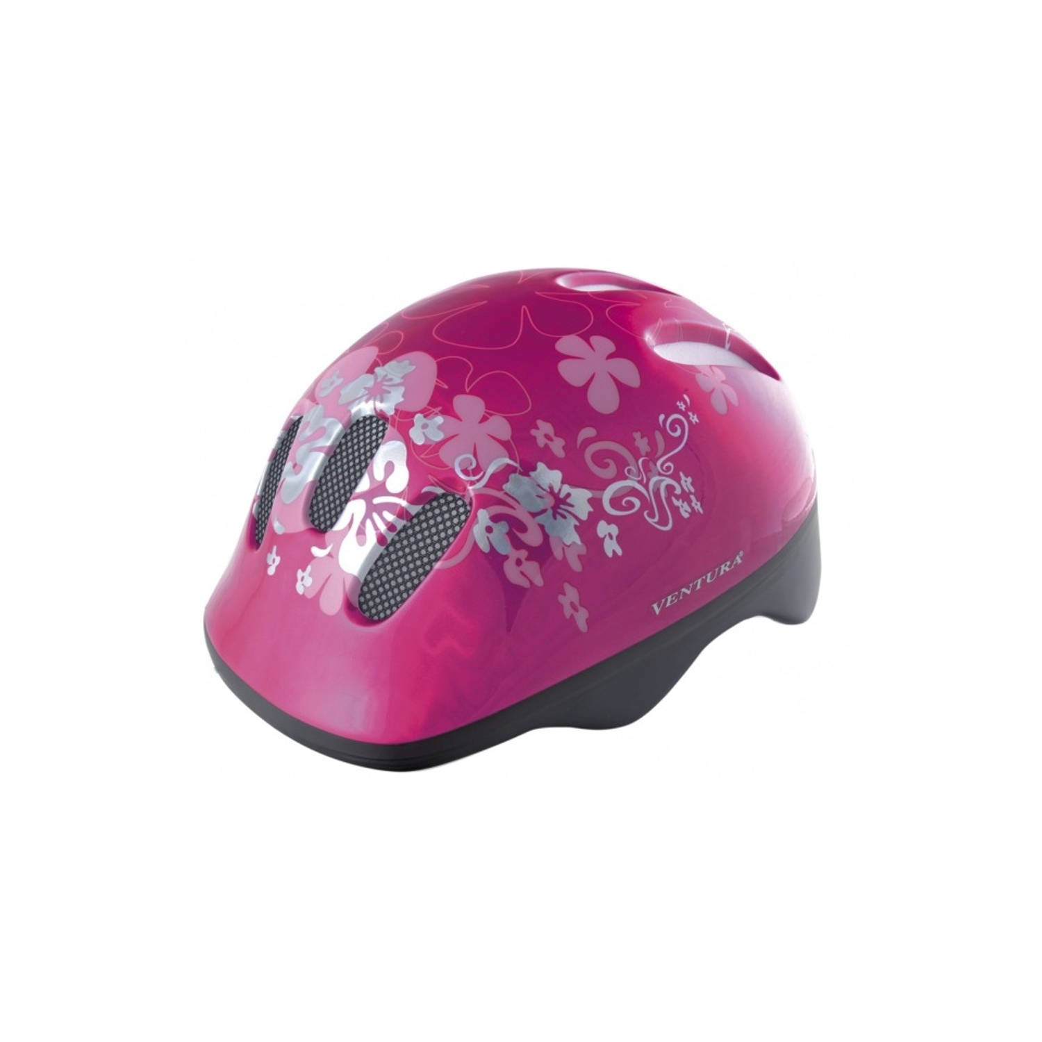 Ventura Fietshelm Flower Maat 52/56 Cm - Roze