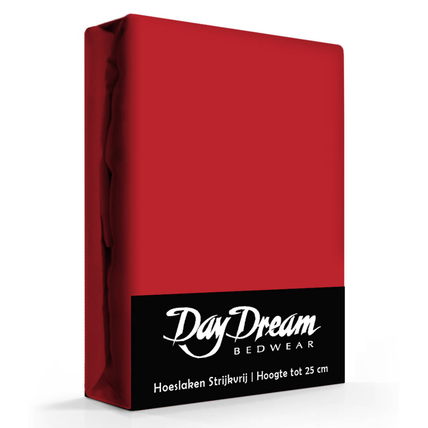 Day Dream Hoeslaken Katoen-180 X 200 Cm - Rood