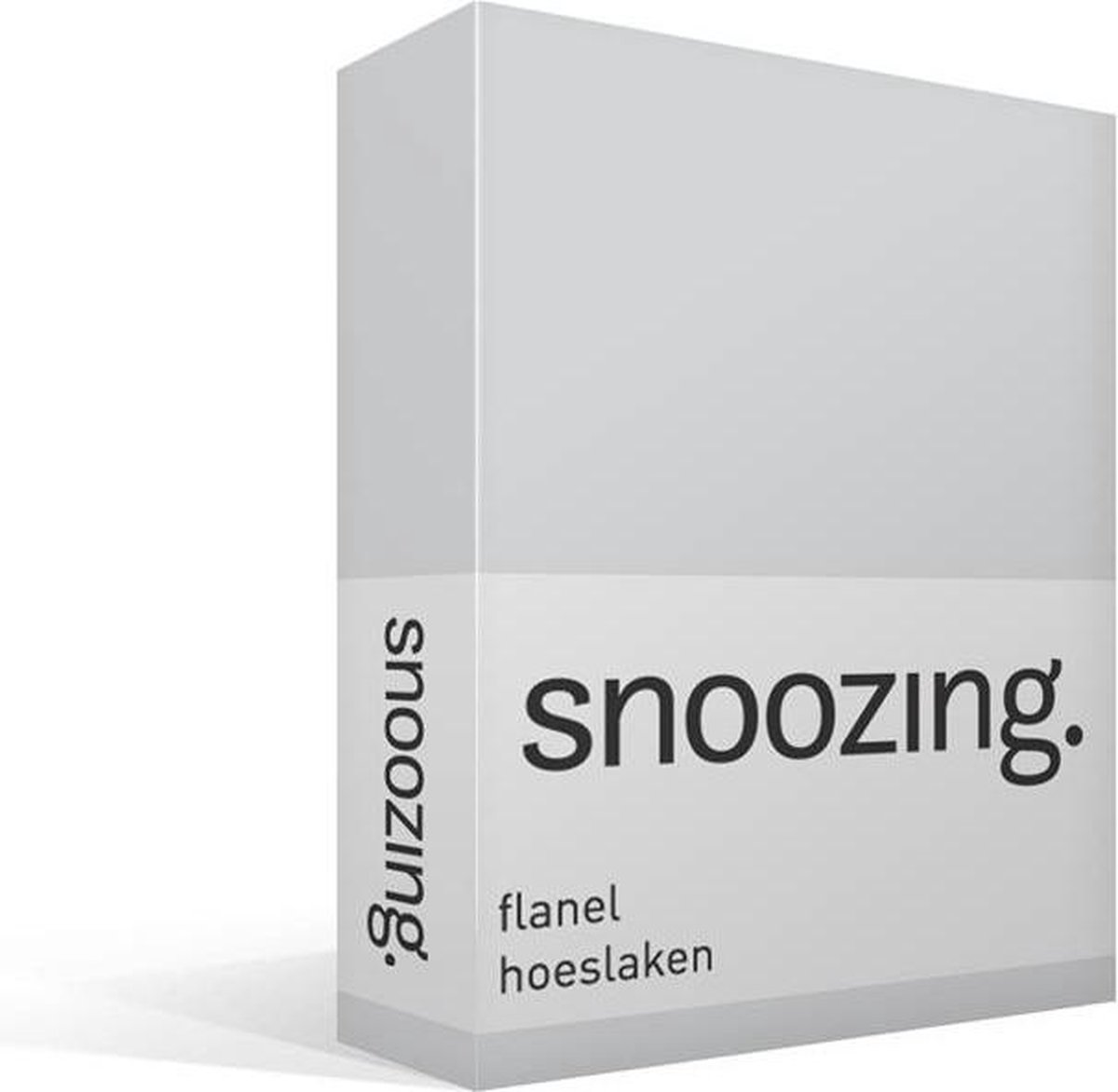 Snoozing Flanel Hoeslaken - 100% Geruwde Flanel-katoen - 2-persoons (140x200 Cm) - - Grijs