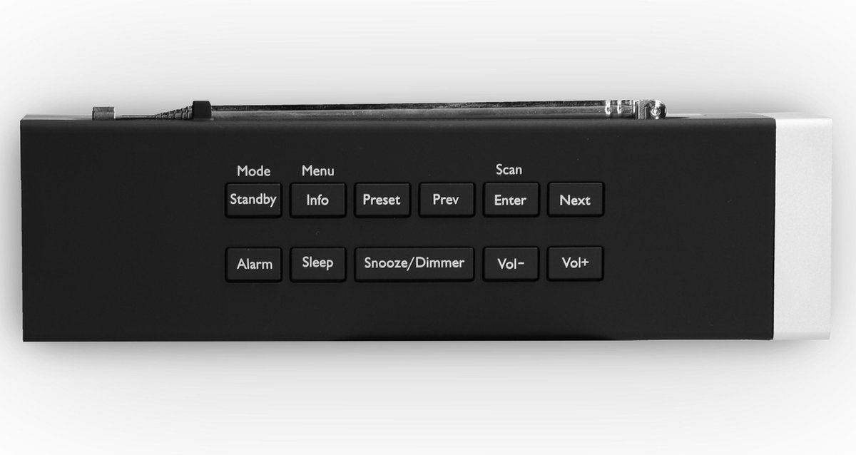 Lenco Cr-630 Klokradio - Zwart