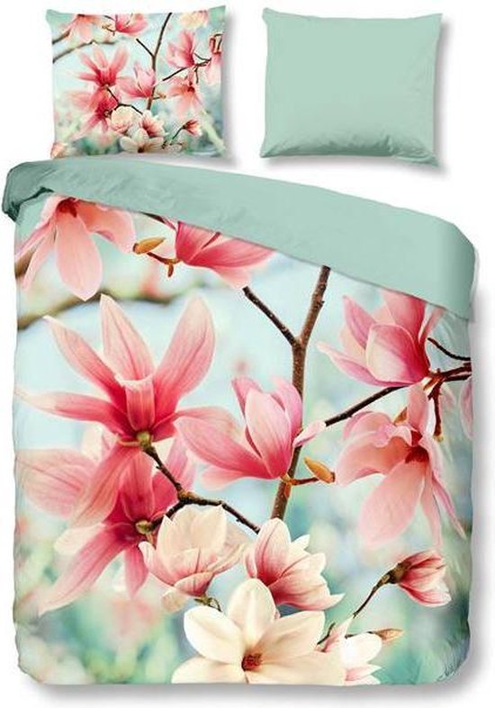 Snoozing Magnolia Dekbedovertrek - 1-persoons (140x200/220 Cm + 1 Sloop)