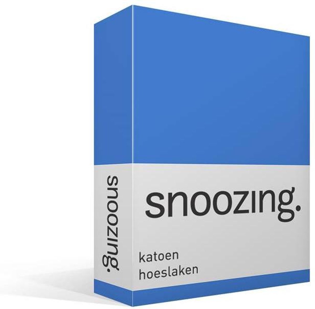 Snoozing - Katoen - Hoeslaken - 90x210 - Meermin - Blauw