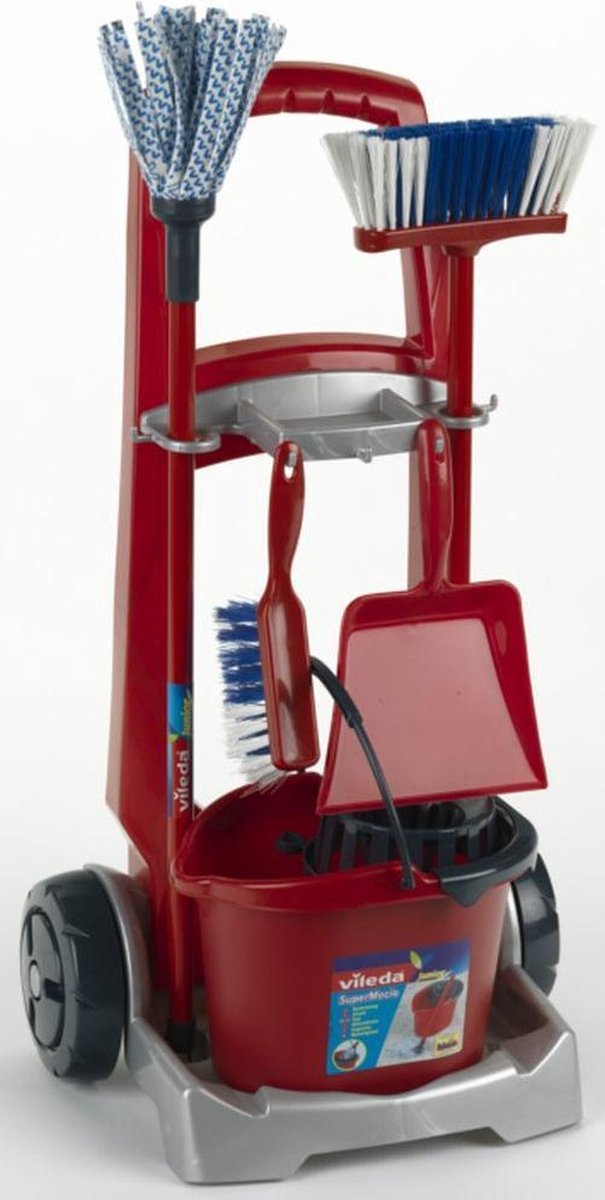 Theo Klein Vileda Speelgoed Schoonmaakkar - Rood