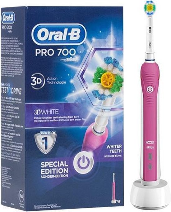 Braun Oral-b Pro 700 White&clean - Blauw