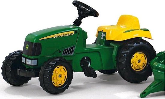 Rolly Toys Kid John Deere Met Aanhanger - Groen
