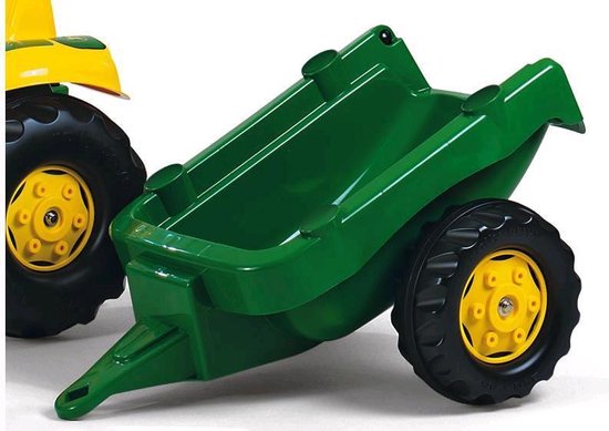 Rolly Toys Kid John Deere Met Aanhanger - Groen