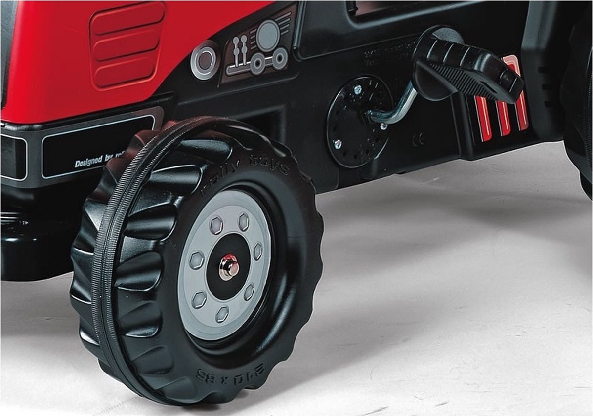 Rolly Toys Massey Ferguson Tractor Met Aanhanger - Rood