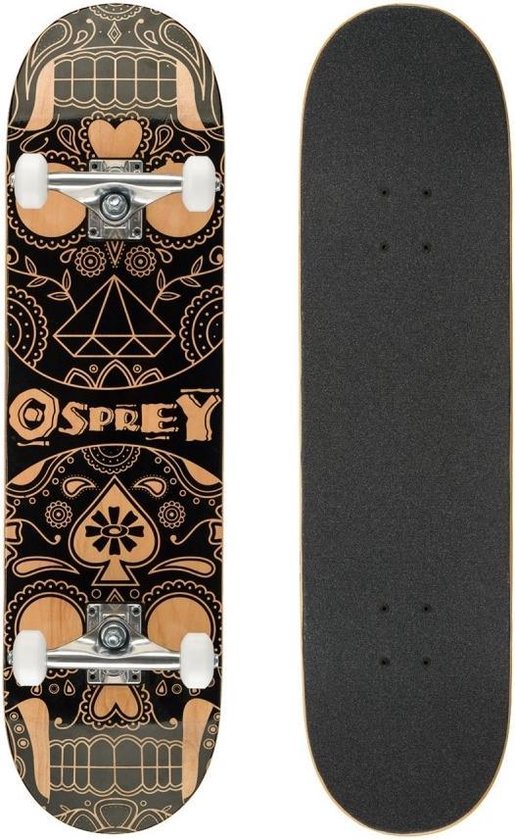 Osprey Skateboard Candy Skull 79 X 20 Cm - Bruin