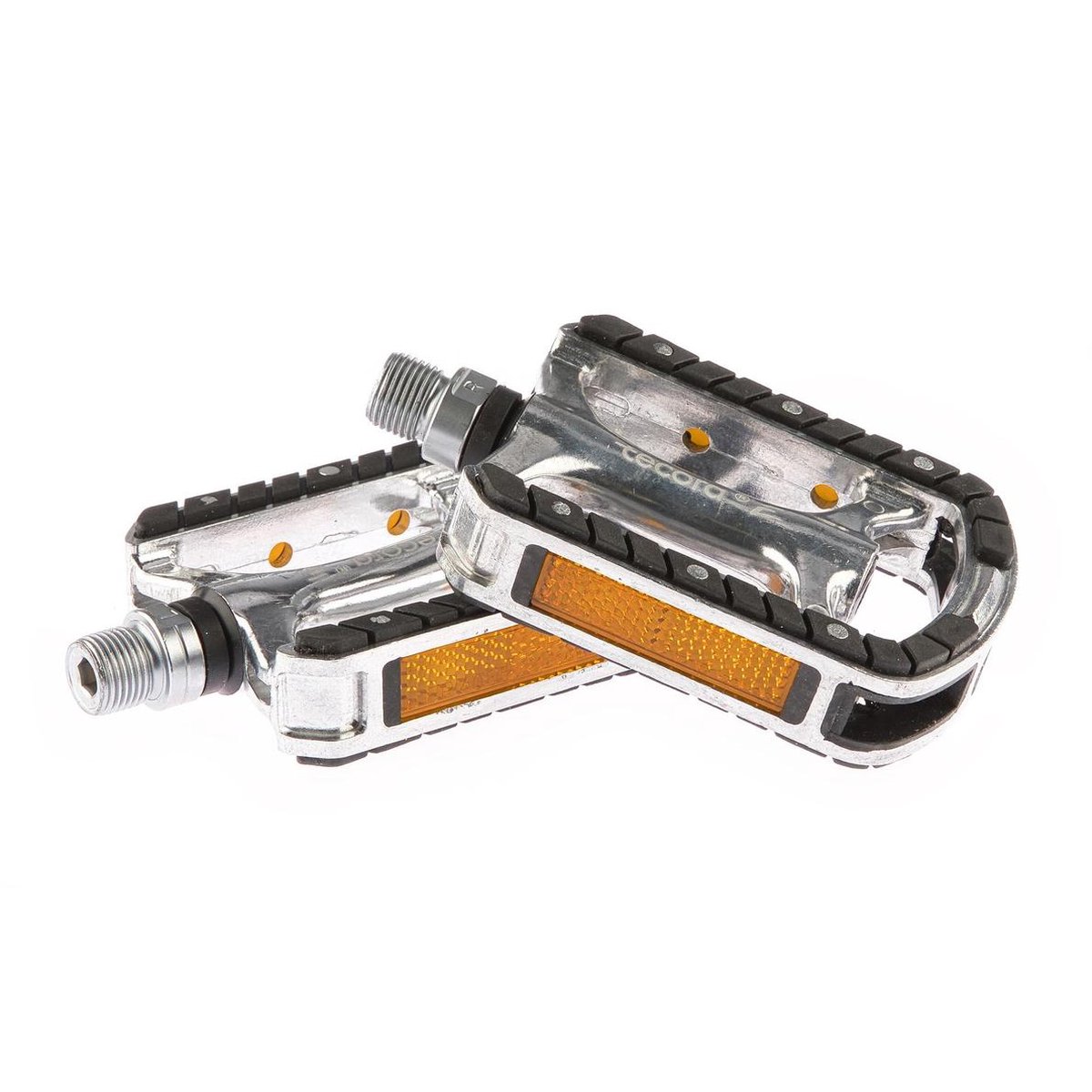 Tecora E Tecora Platformpedalen Luxe 9/16 Inch Stadsfiets Zilver - Silver