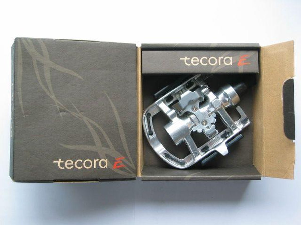 Tecora E Tecora Klikpedalenset Combi Spd 9/16 Inch Zilver - Zwart