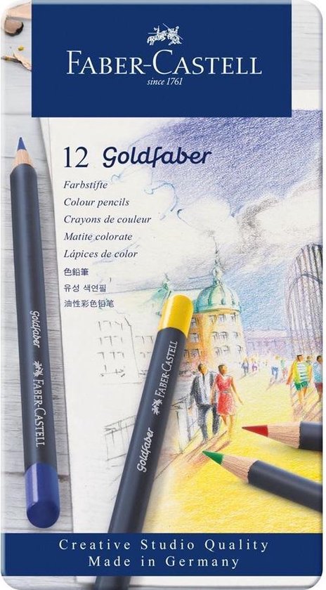 Faber Castell Kleurpotlood Faber-castell Goldfaber Etu - Wit