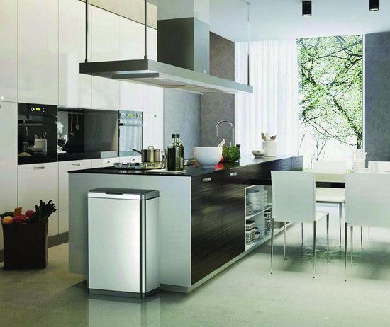 Eko Mirage Sensor Prullenbak - 2 X 20l - Mat Rvs - Silver