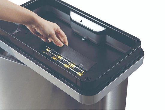 Eko Mirage Sensor Prullenbak - 2 X 20l - Mat Rvs - Silver