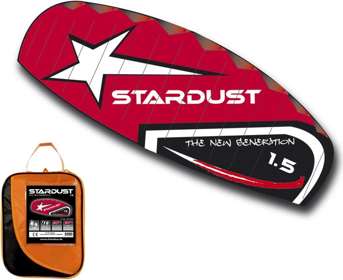 Rhombus Stardust 1.5 Vlieger - Rood