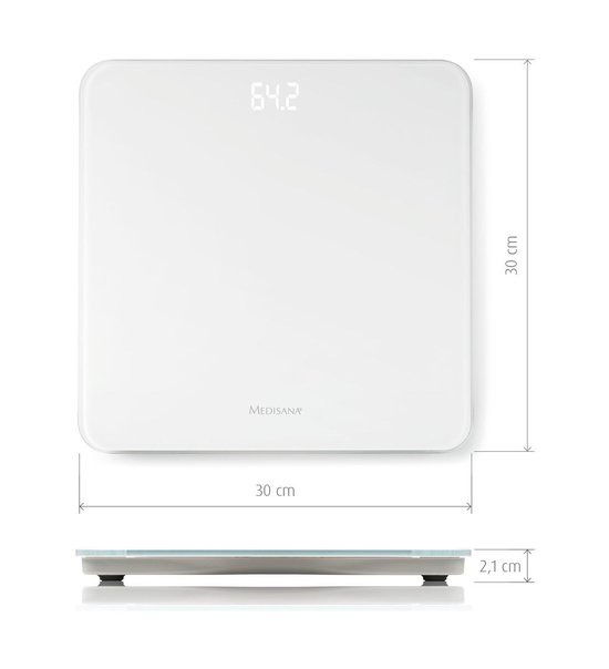 Medisana 435 Personenweegschaal Met Led-display - Wit