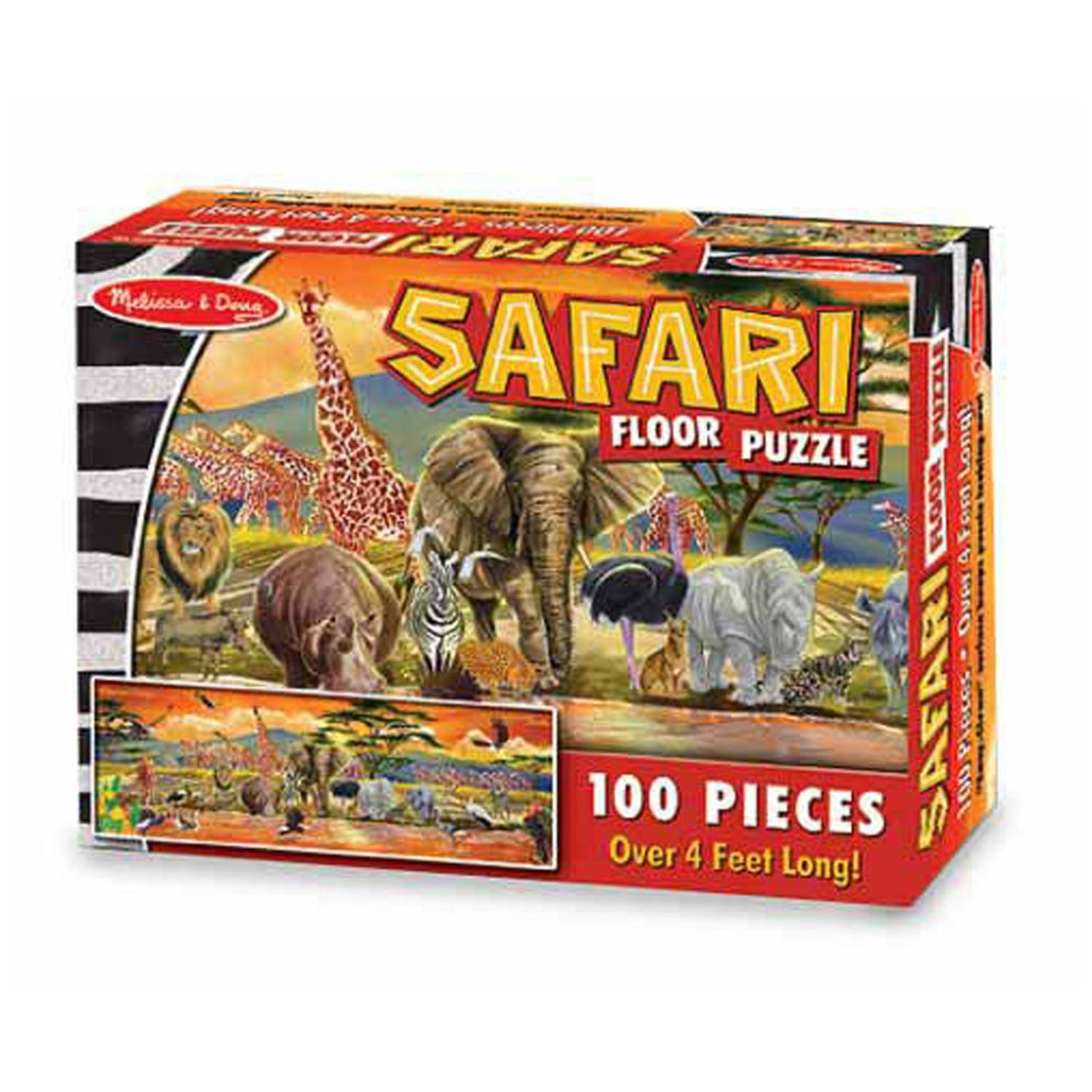 Melissa & Doug Safari Vloerpuzzel 100 Stukjes