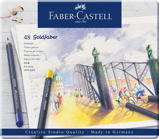 Faber Castell Kleurpotlood Faber-castell Goldfaber Etu - Wit