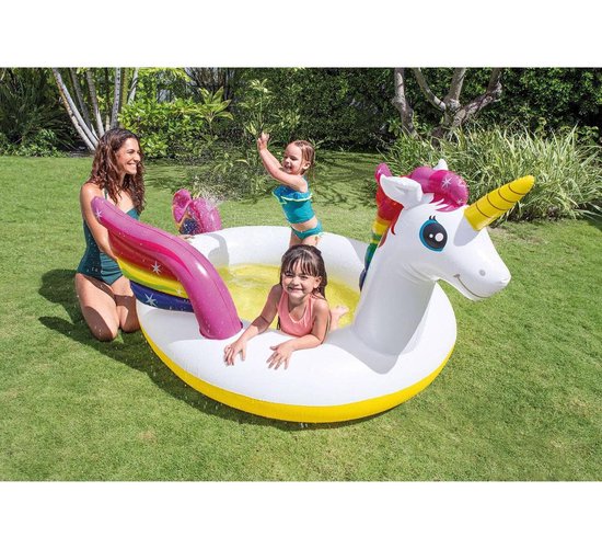 Intex Eenhoorn Zwembad - 272 X 193 X 104 Cm - Wit