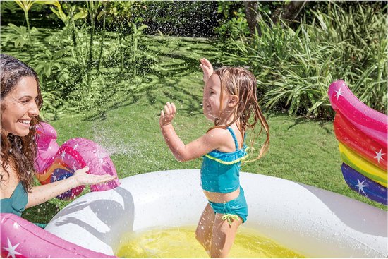 Intex Eenhoorn Zwembad - 272 X 193 X 104 Cm - Wit