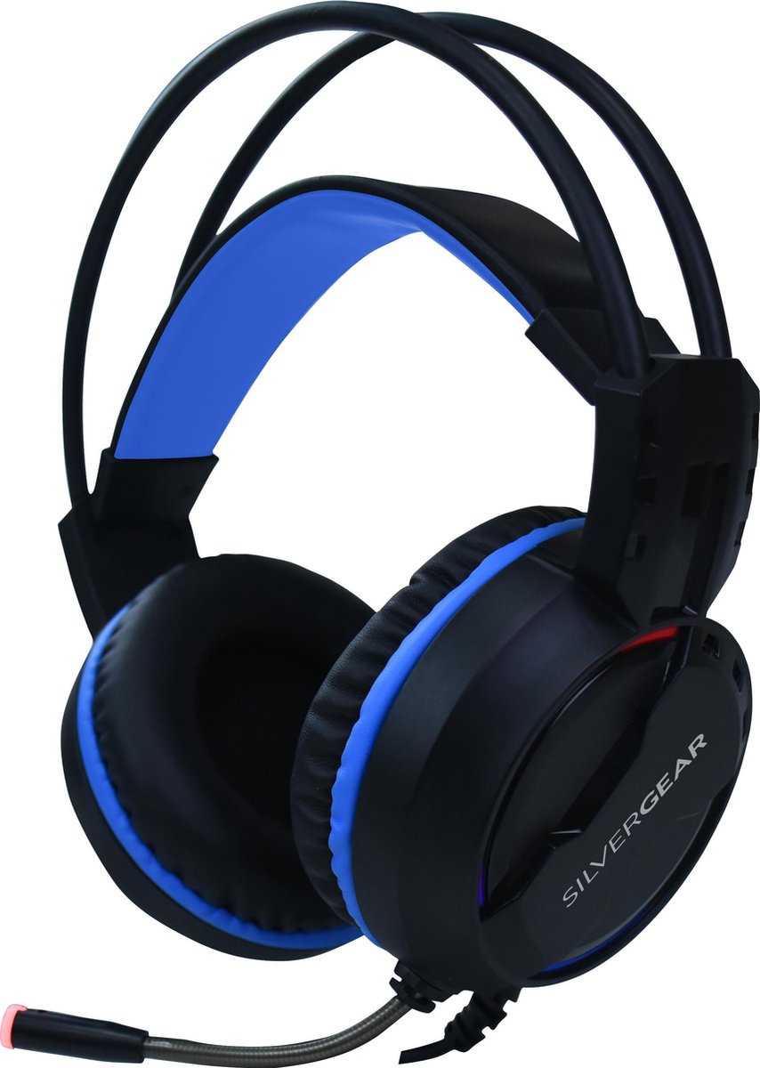 Silvergear Silvergear Gaming Headset - RGB Led Verlichting - - Zwart