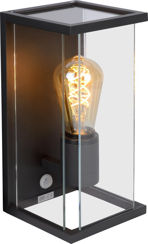 Lucide Claire - Wandlamp Buiten - Ip54 - - Grijs