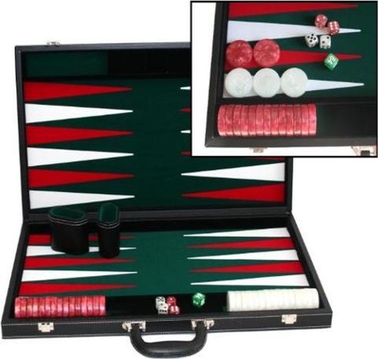 Philos Backgammon Tournament 54x32cm - Groen