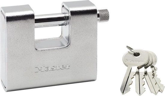 Masterlock Hangslot Gepantserd 80 Mm Staal 80 Mm 680eurd - Silver