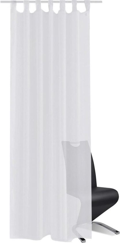 Gordijn 140x175 Cm (2 Stuks) - Wit