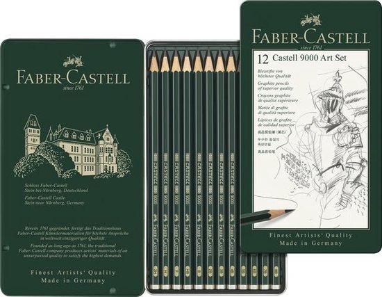 Faber Castell Potlood 9000 Art Set - Wit