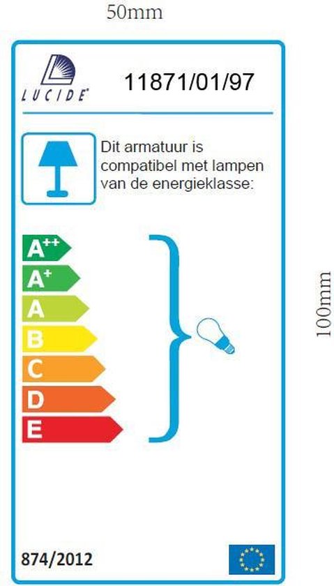 Lucide Aruba - Wandlamp Buiten - Ø 25 Cm - Bruin