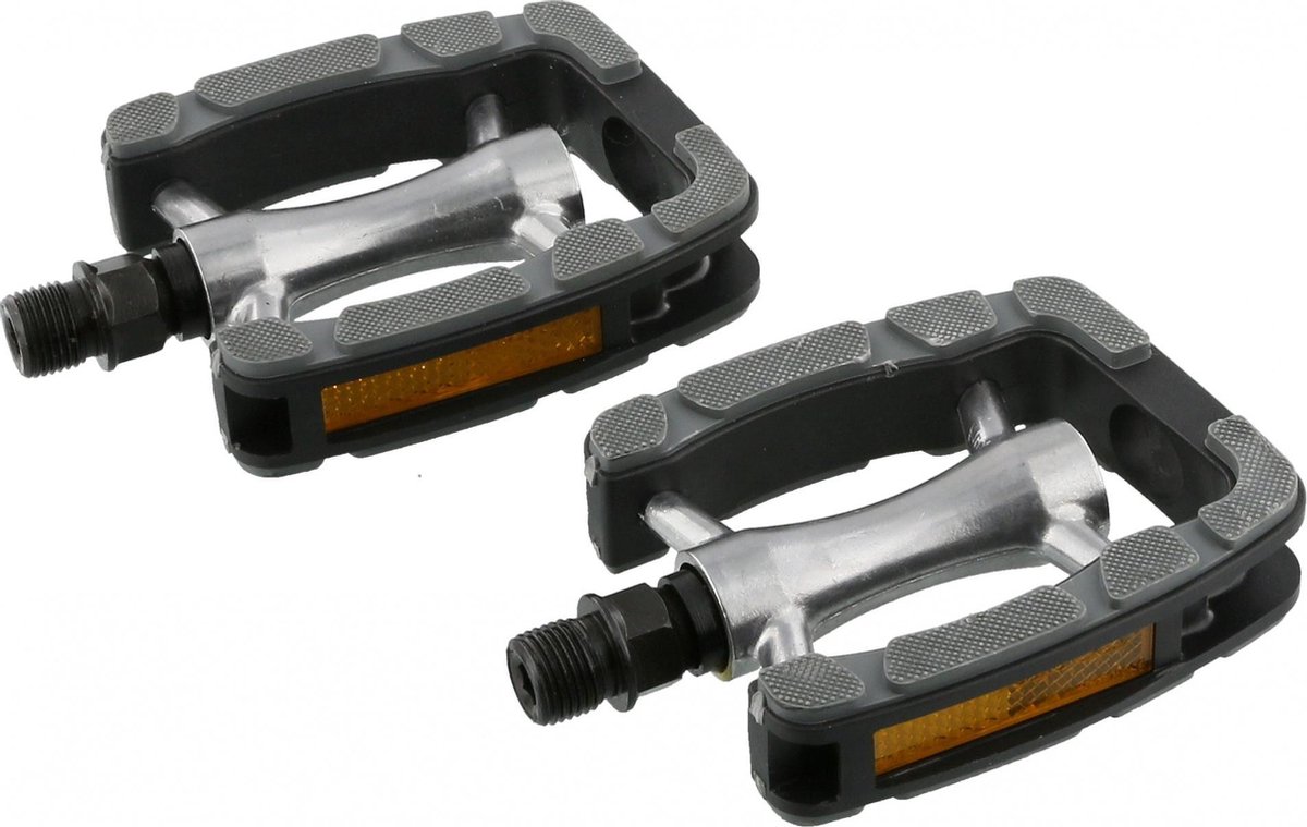 Simson Pedalen Set Elegant Comfort 9/16 Inch/zwart - Grijs