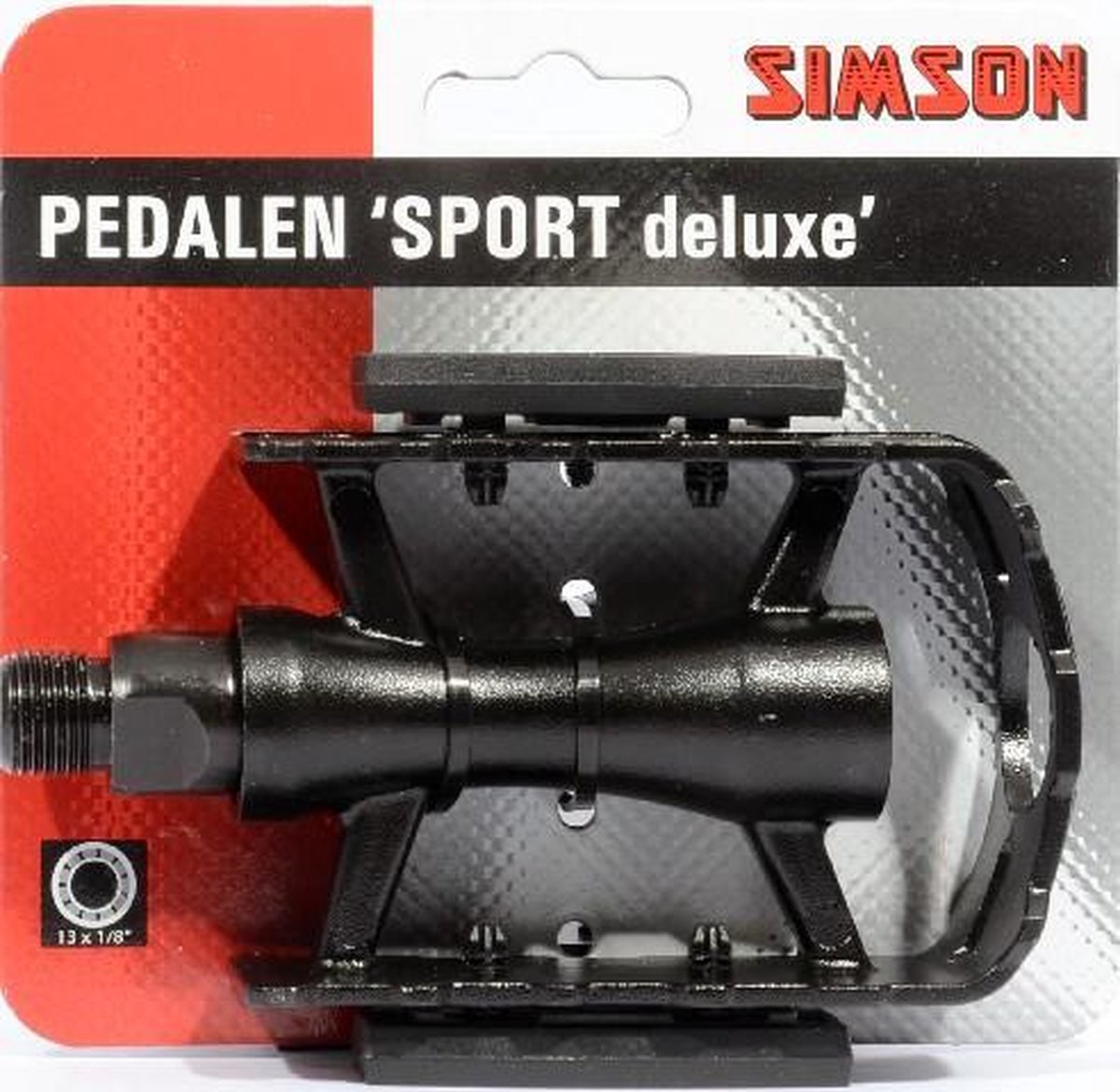 Simson Pedalen Set Sport Deluxe 9/16 Inch - Zwart