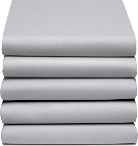Cinderella Basic Hoeslaken Light Grey-90 X 220 Cm - Grijs