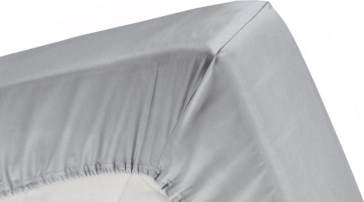Cinderella Basic Hoeslaken Light Grey-90 X 220 Cm - Grijs