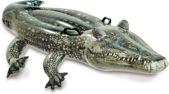 Intex Opblaasbaar Figuur Krokodil Real Ride-on - 170 X 86 Cm - Verde