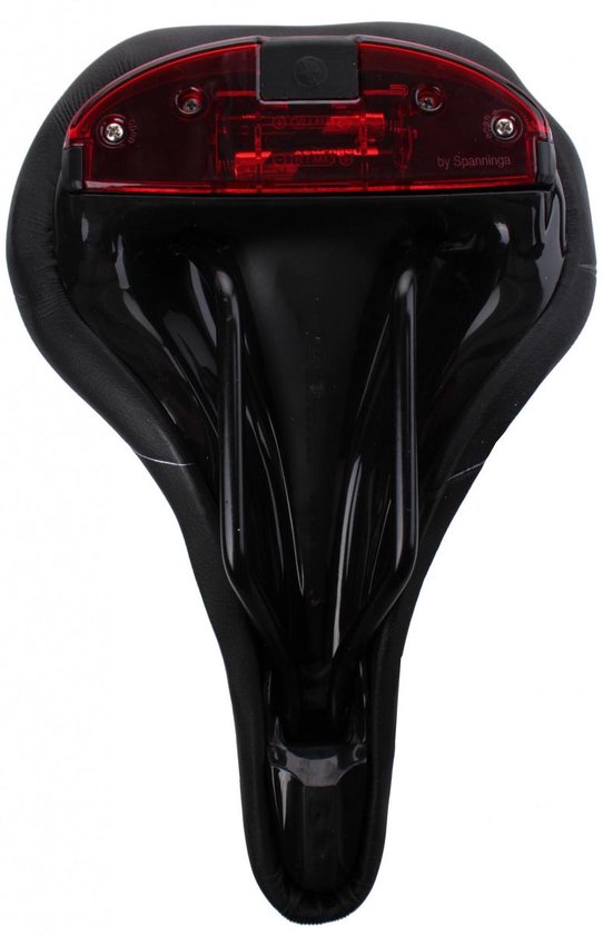 Selle Bassano Zadel Volare Met Achterlicht Heren - Zwart