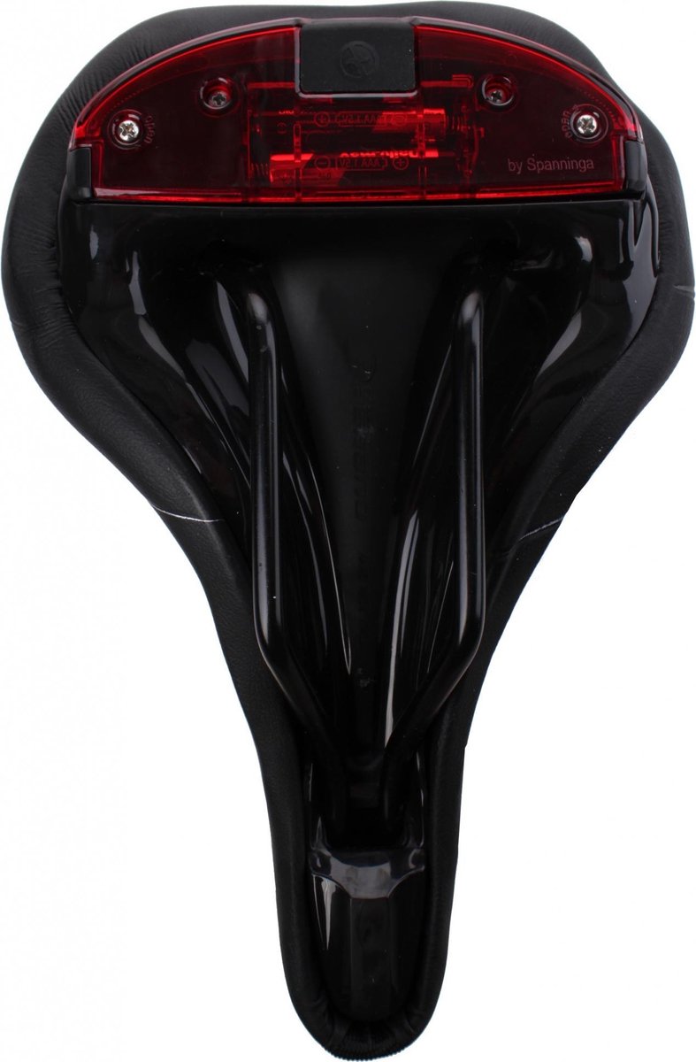 Selle Bassano Zadel Volare Met Achterlicht Heren - Zwart