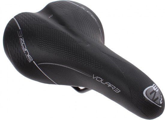 Selle Bassano Zadel Volare Met Achterlicht Heren - Zwart