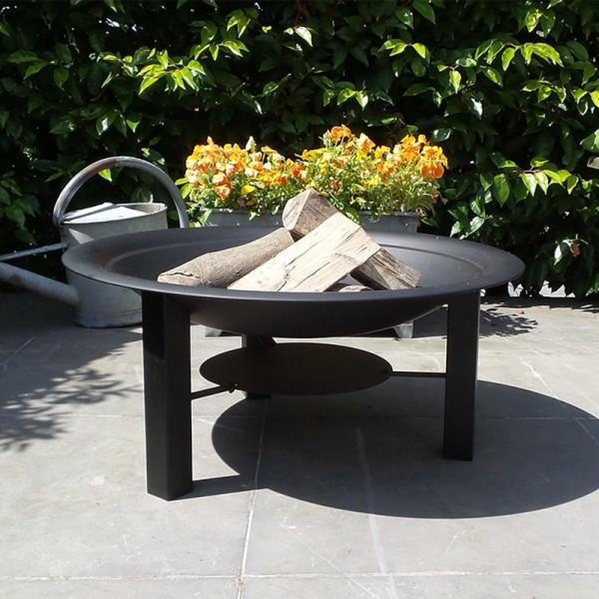 2L Home & Garden 2l Home En Garden Vuurschaal Moderna Ø75x33 Cm - Zwart