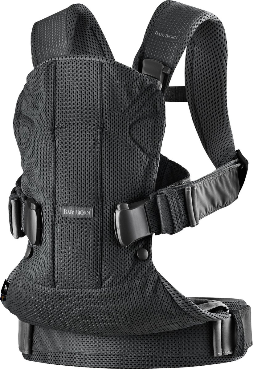 BabyBjorn - Mochila Portabebés BabyBjörn One Air 4P Mesh Negro - Negro