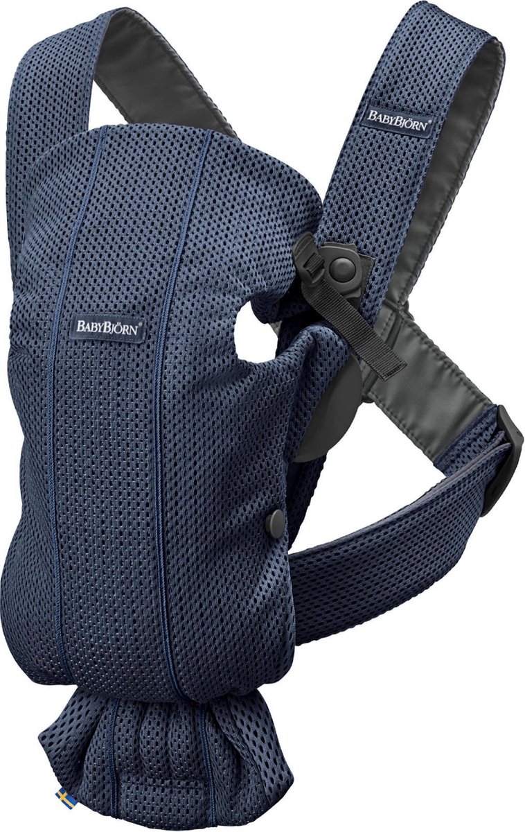 BabyBjorn - Mochila Portabebés BabyBjörn Mini Mesh 3D Azul