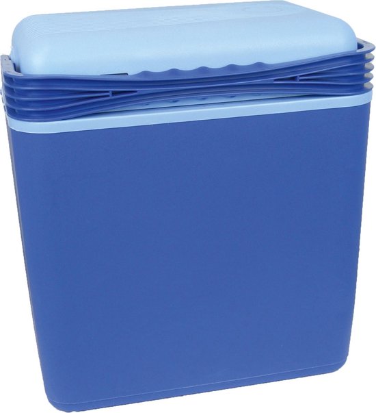 CarPoint Koelbox 21 Liter Met 12/230v Stekkers - Blauw