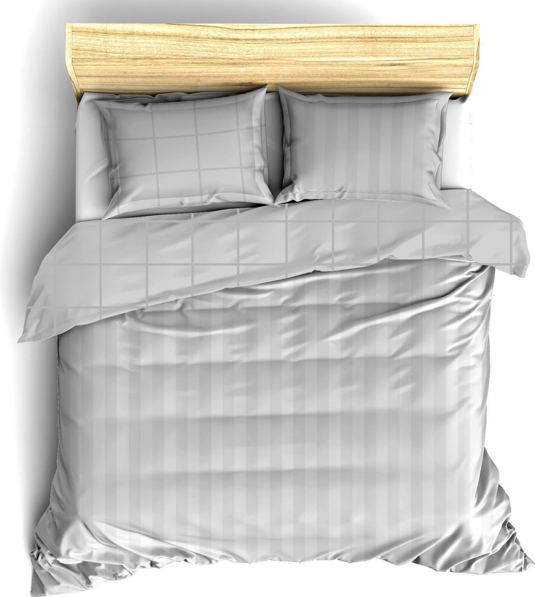 De Witte Lietaer Zygo Dekbedovertrek - 2-persoons (200x200/220 Cm + 2 Slopen),2-persoons (200x220 Cm + 2 Slopen) - Grijs