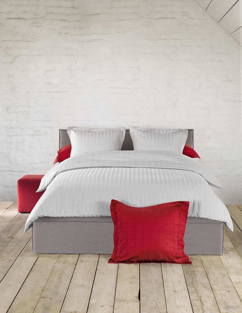 De Witte Lietaer Zygo Dekbedovertrek - 2-persoons (200x200/220 Cm + 2 Slopen),2-persoons (200x220 Cm + 2 Slopen) - Grijs