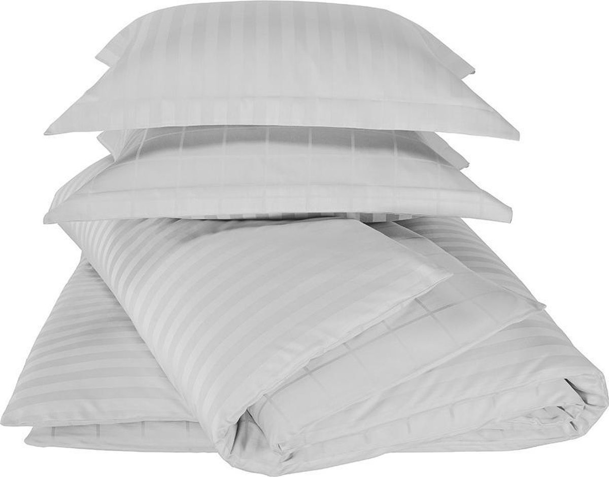 De Witte Lietaer Zygo Dekbedovertrek - 2-persoons (200x200/220 Cm + 2 Slopen),2-persoons (200x220 Cm + 2 Slopen) - Grijs